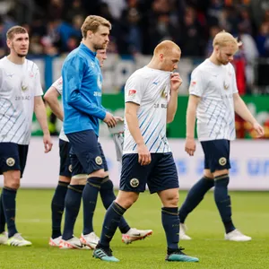 Die Rostocker sind enttäuscht nach der Niederlage in Kiel
