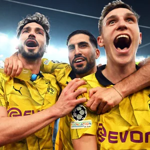 Mats Hummels, Emre Can und Nico Schlotterbeck jubeln