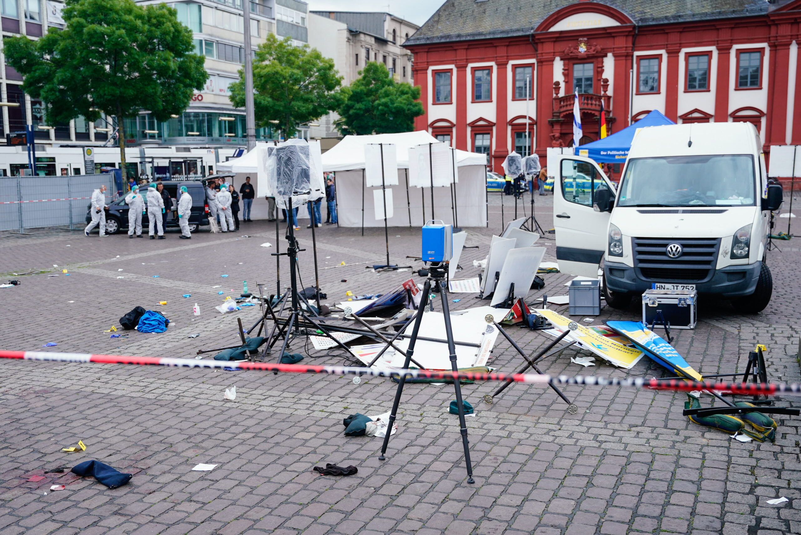 Die Messer-Attacke ereignete sich auf dem Mannheimer Marktplatz.