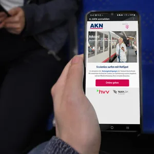 In den Zügen der AKN gibt es jetzt kostenloses, schnelles WLAN.
