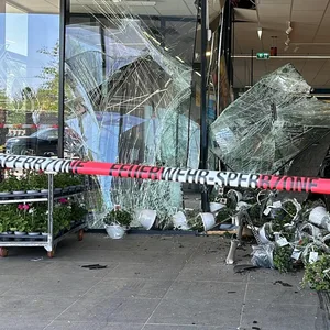 Der Senior war mit seinem Skoda direkt in die Fensterfront gekracht und hatte Blumenkübel überfahren.