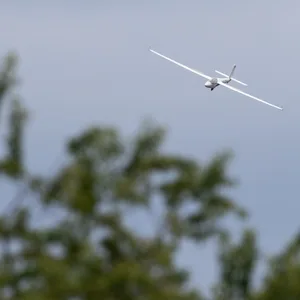 Ein Segelflieger in Niedersachsen