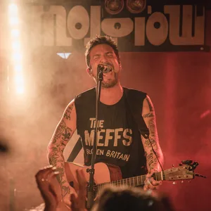 Frank Turner bei seinem Doppelkonzert im Molotow am Freitag.