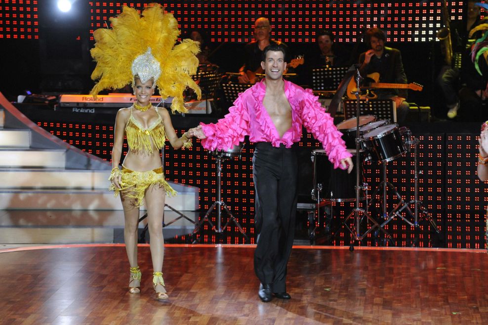 Damals noch mit „Lets Dance“-Liveband: Christian Bärens gemeinsam mit Sylvie Meis (Archivbild)