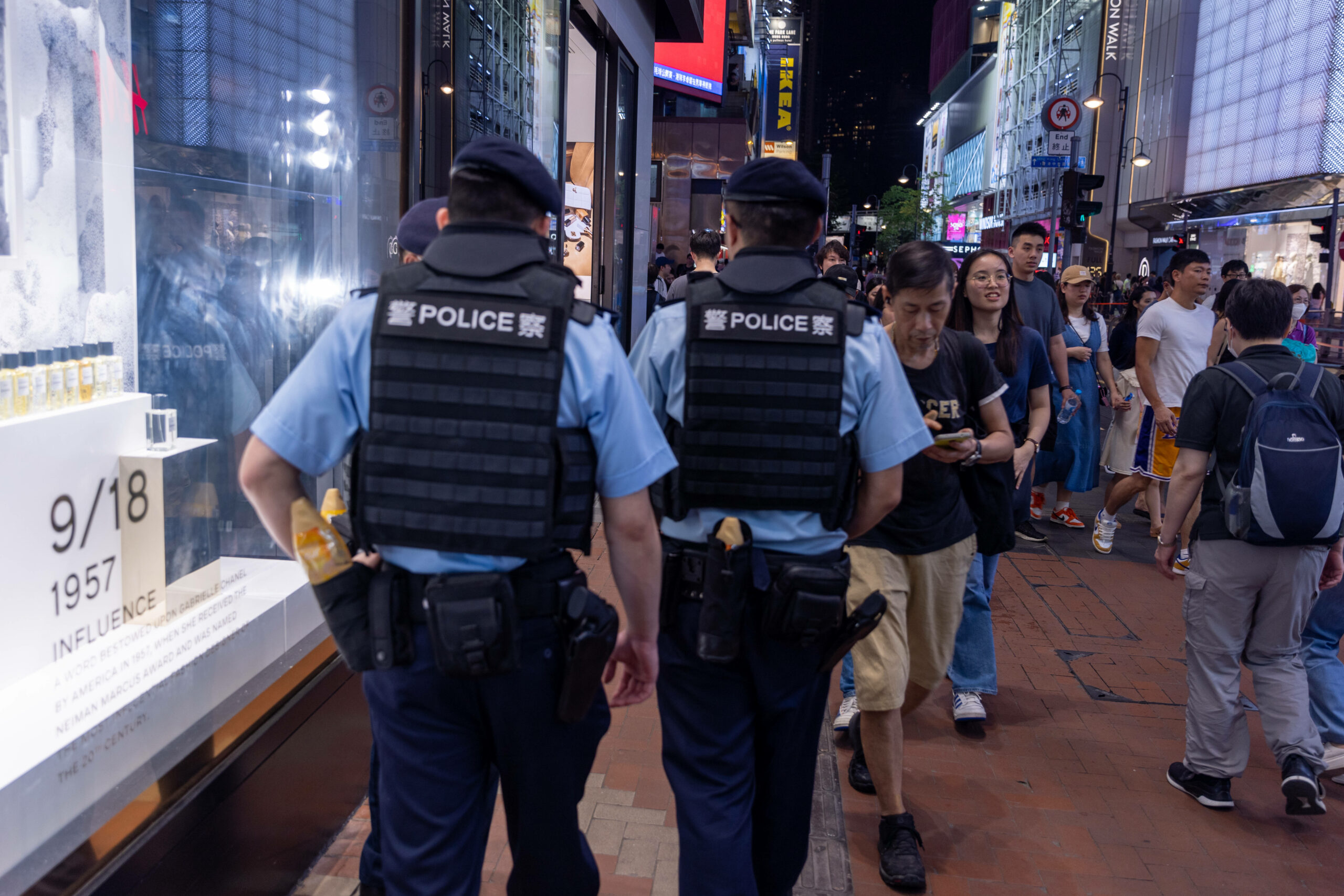 Die Polizei in Hongkong