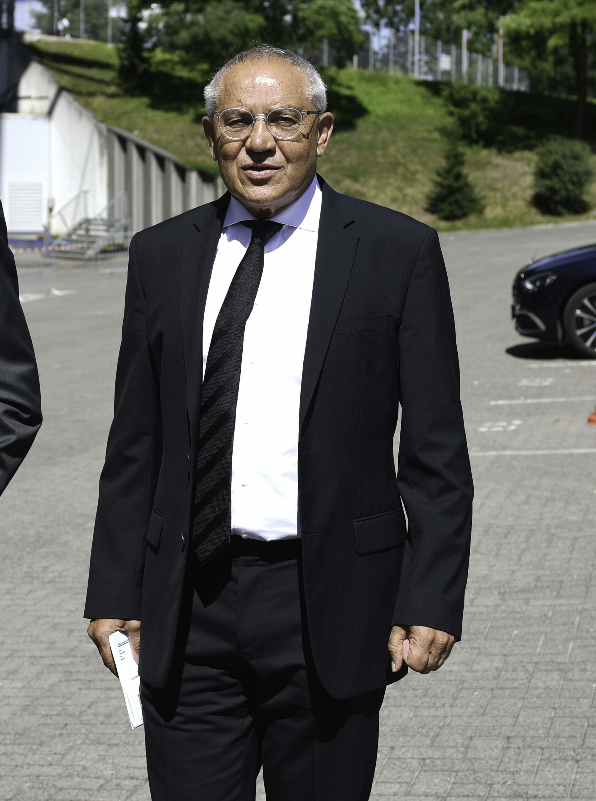 Felix Magath bei der Trauerfeier von Uwe Seeler