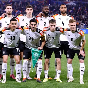 Die deutsche Nationalmannschaft beim Spiel gegen Frankreich