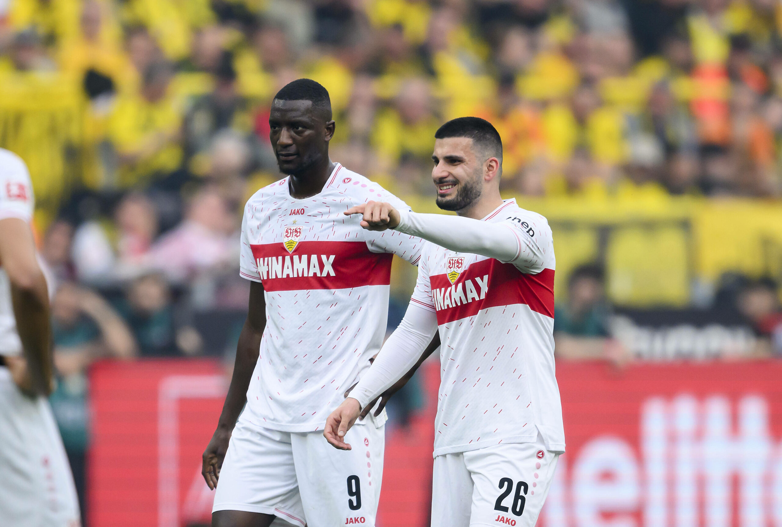 Serhou Guirassy und Deniz Undav beim Spiel in Dortmund