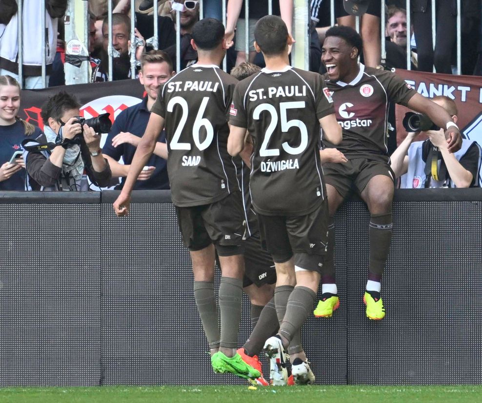 Oladapo Afolayan nach seinem zweiten Tor gegen Osnabrück