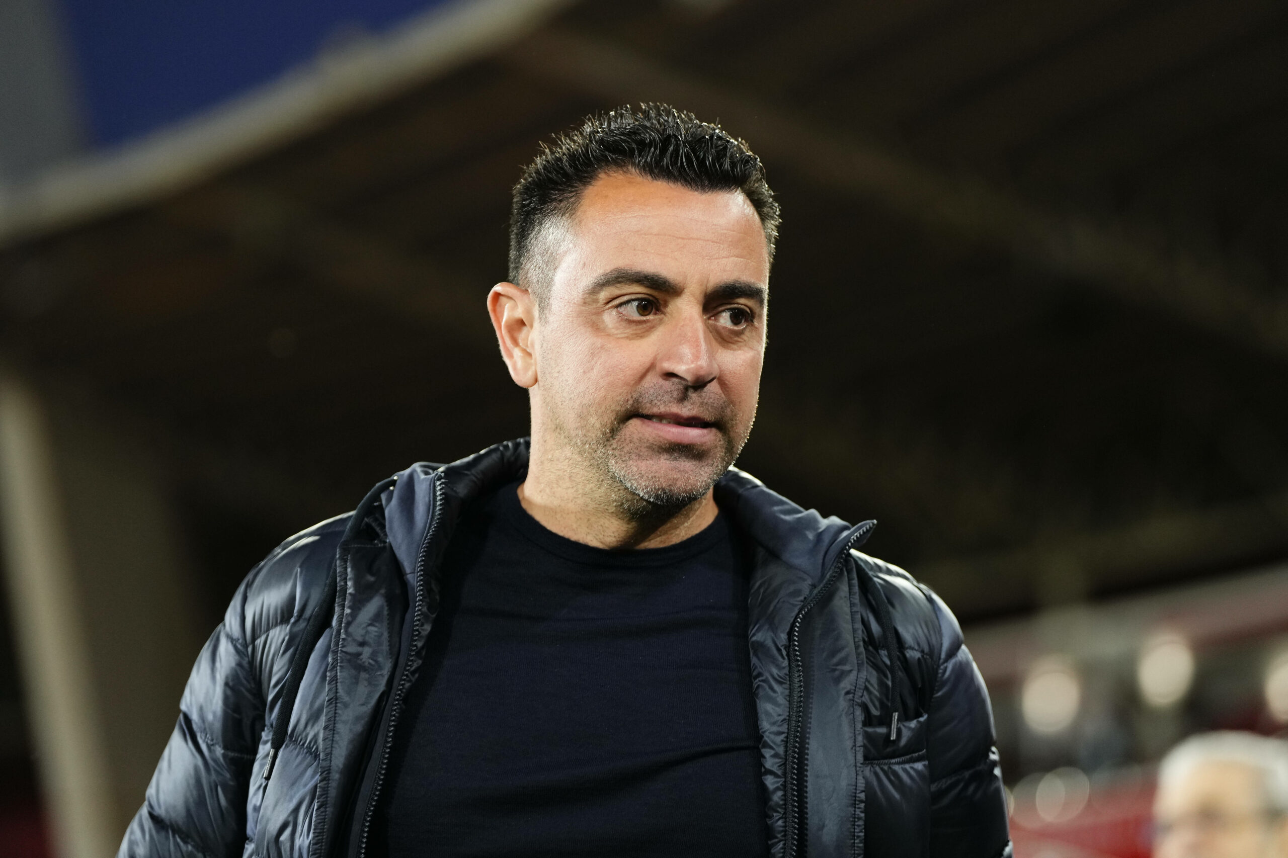 Barcelona-Trainer Xavi im Spiel gegen Almeria