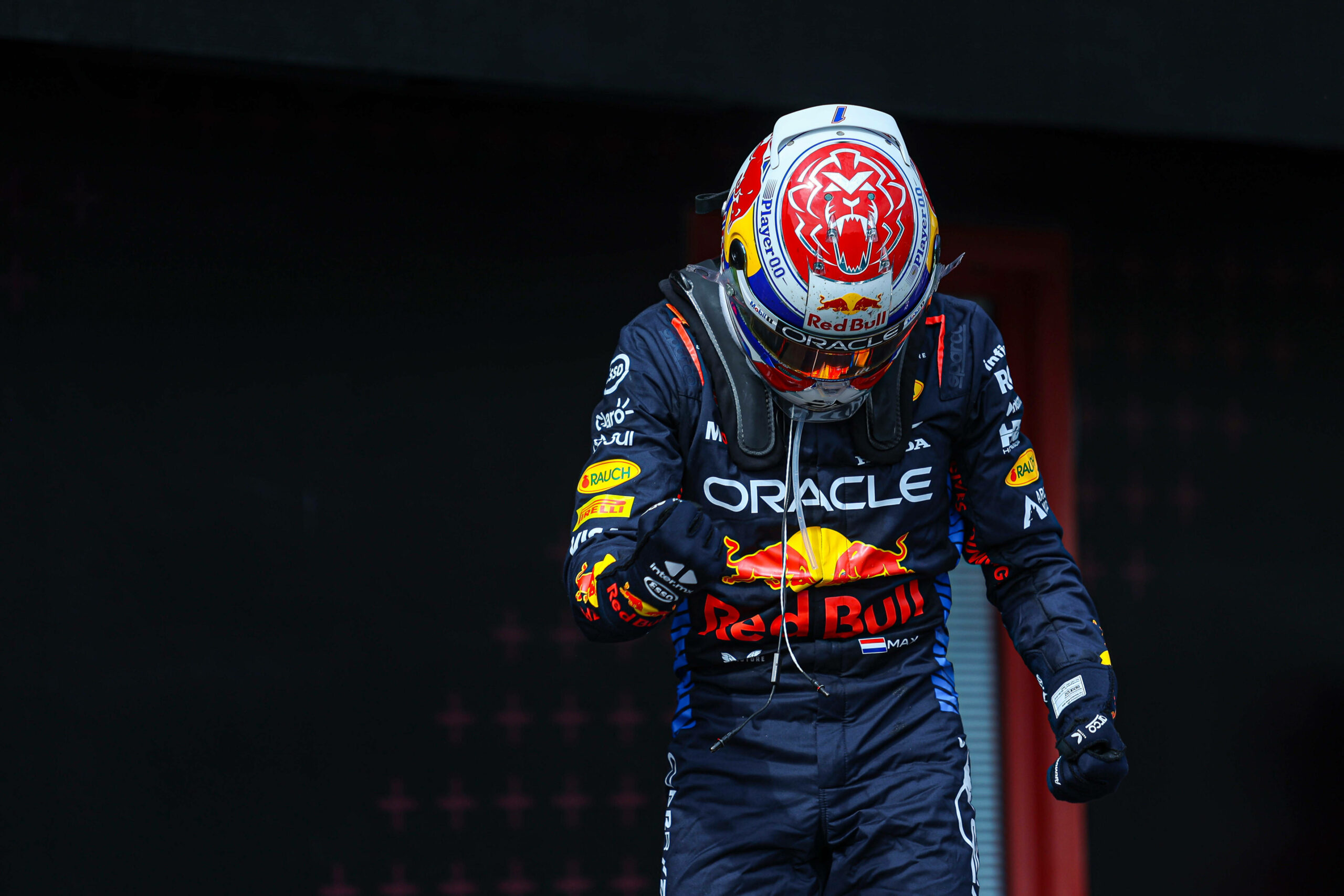 Max Verstappen nach seinem Sieg beim Grand Prix in Imola