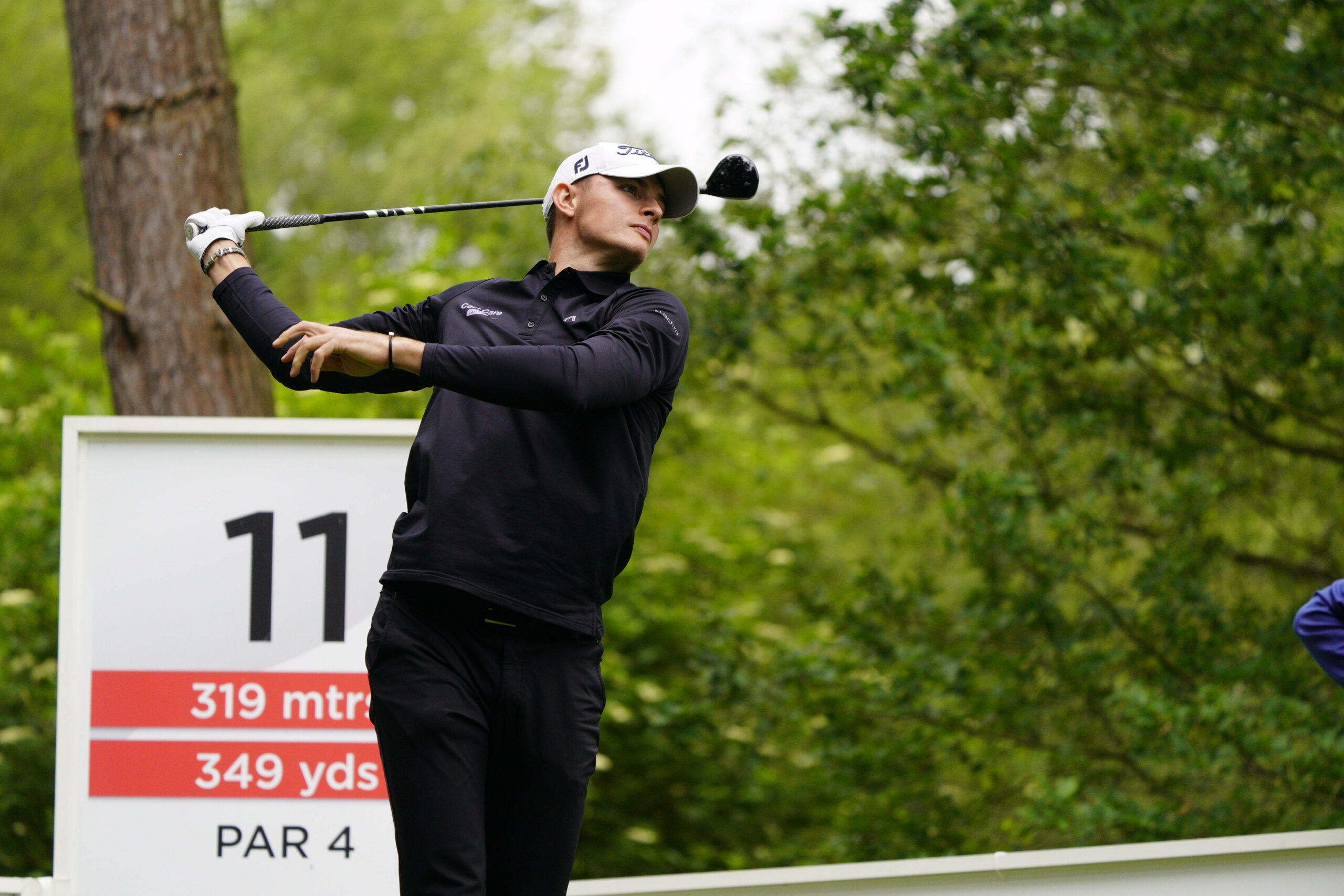 Jannik de Bruyn schlägt den Golfball bei den Soudal Open in Antwerpen