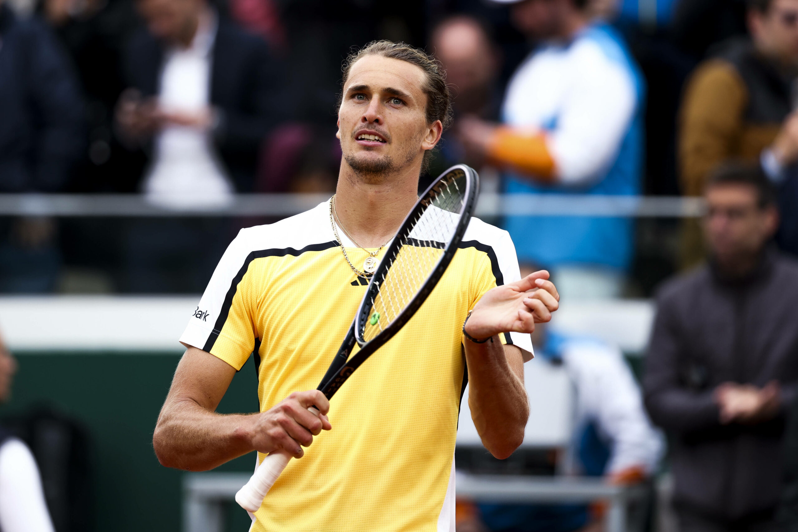 Alexander Zverev beim Spiel gegen Roland Garros