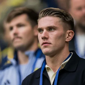 Viktor Gyökeres schaut ernst