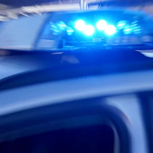 Polizei mit Blaulicht