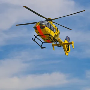 Rettungshubschrauber im Einsatz (Symbolbild).