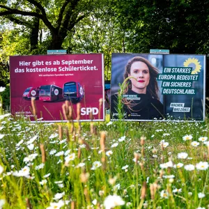 Wahlplakate in Hamburg