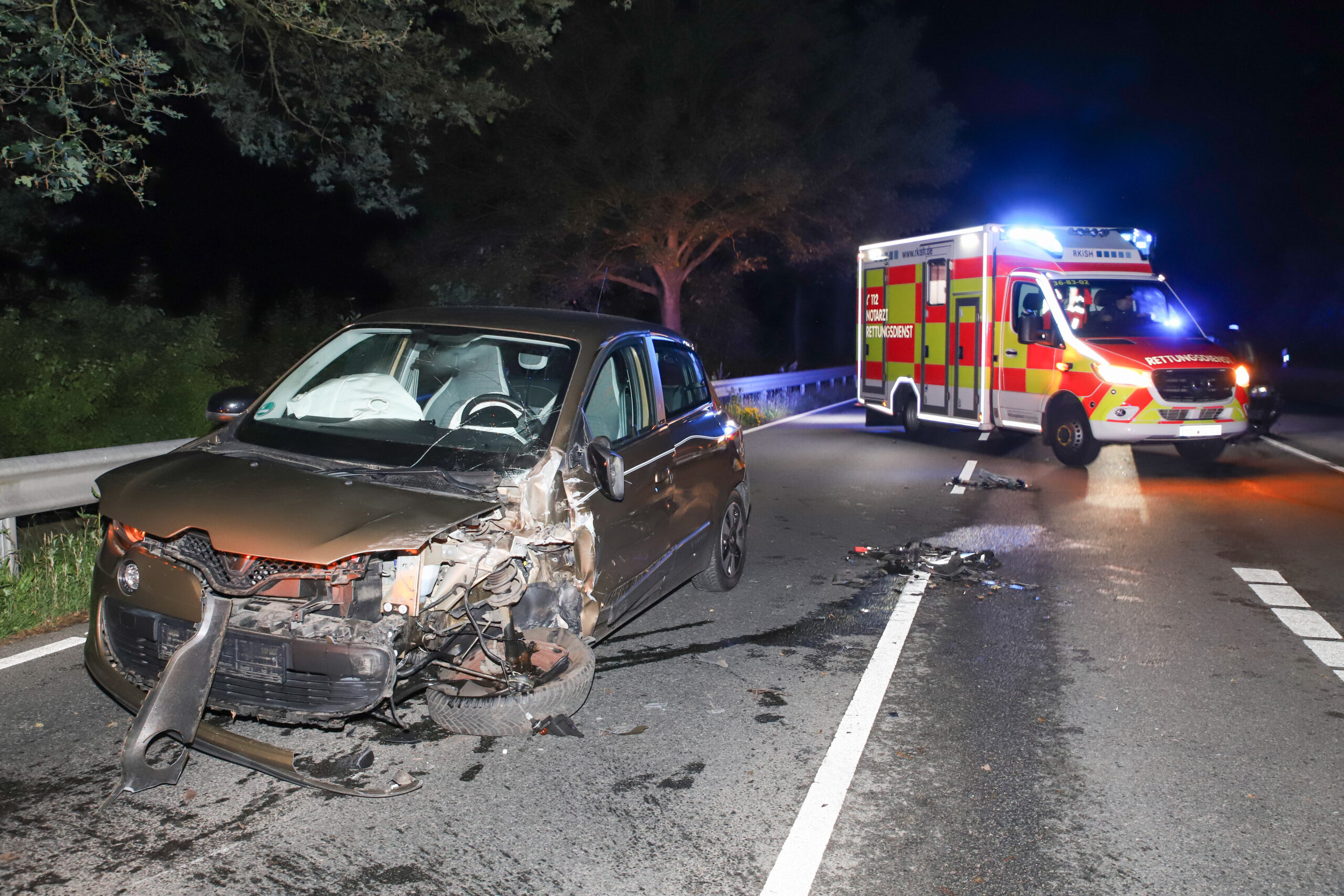 Die Unfallstelle an der Auffahrt zur A23 bei Tornesch.