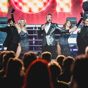 Der Showman auf der ganz großen Bühne: Sasha in der Barclays Arena.