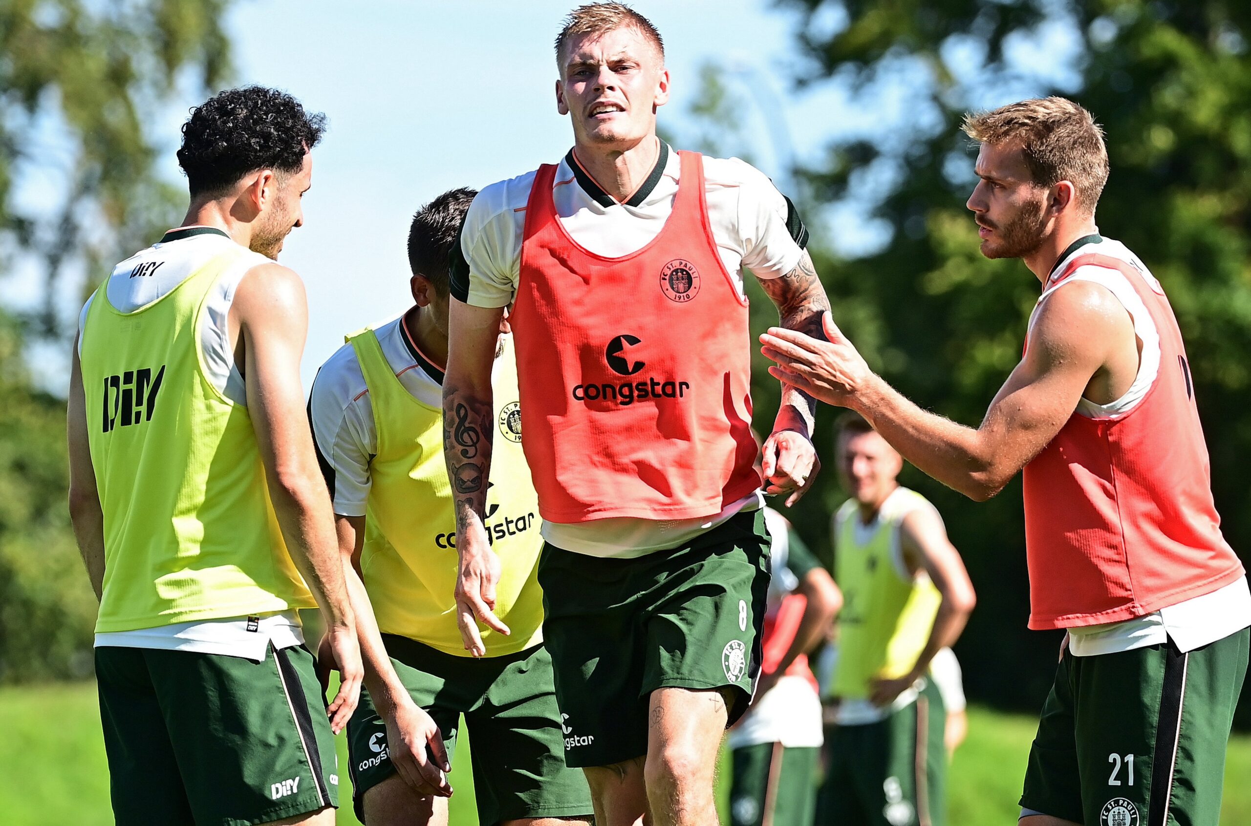 Lars Ritzka und Eric Smith beim Training