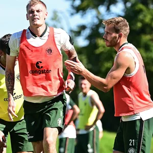 Lars Ritzka und Eric Smith beim Training