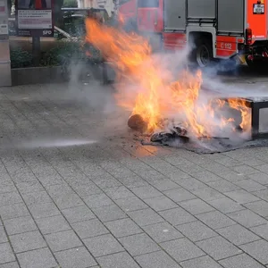Feuer in Schule in Harburg – Hausmeister zieht brennenden Müllcotaier ins Freie und verhindert so Schhlimmeres
