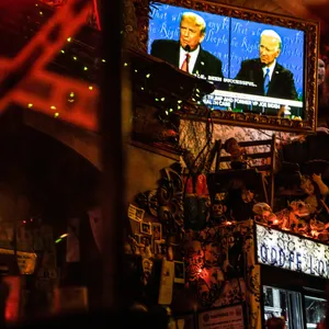 Schon im Wahlkampf 2020 traten Donald Trump und Joe Biden in mehreren TV-Duellen gegeneinander an.