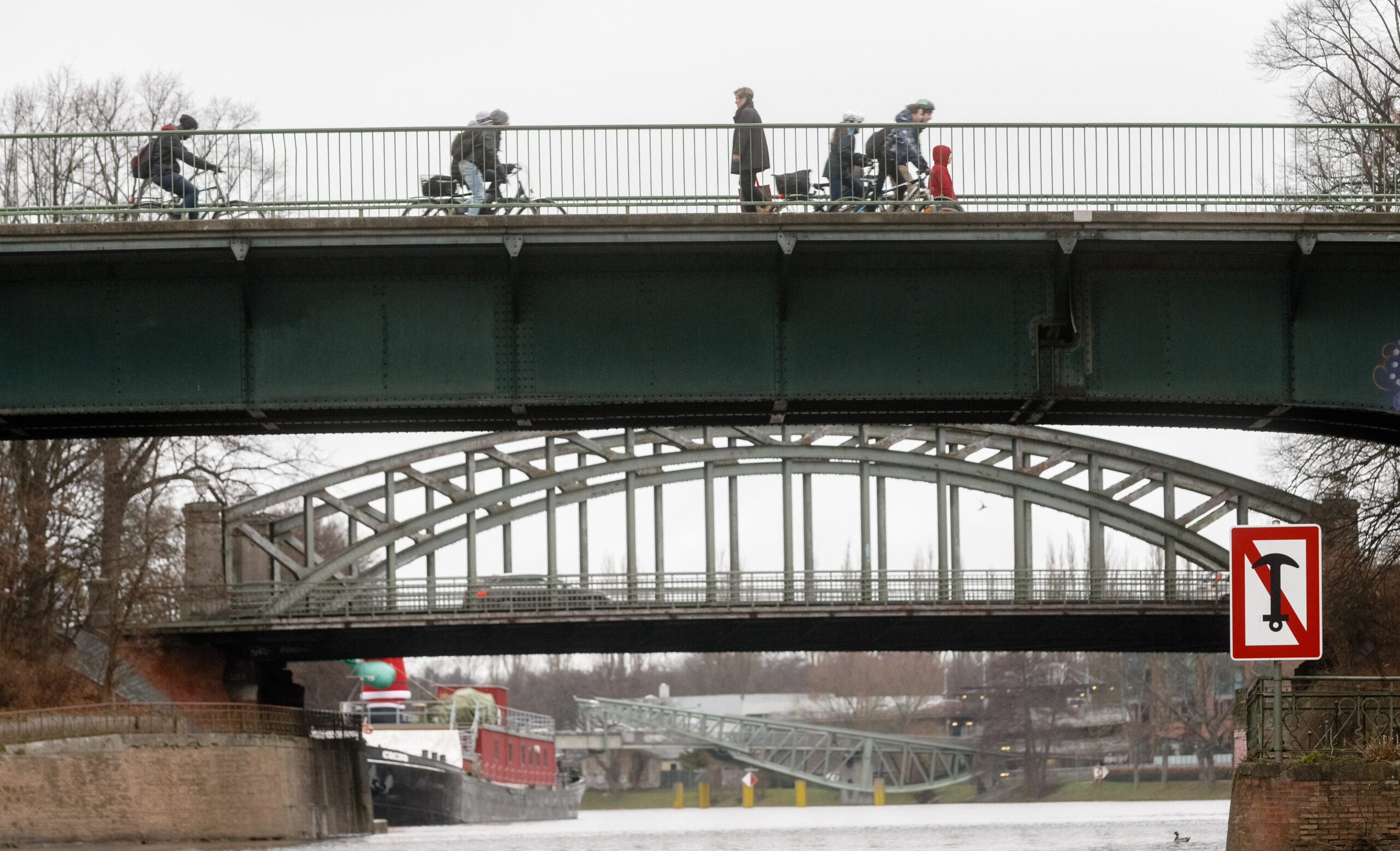 Die Rehderbrücke und die Hüxtertorbrücke in Lübeck