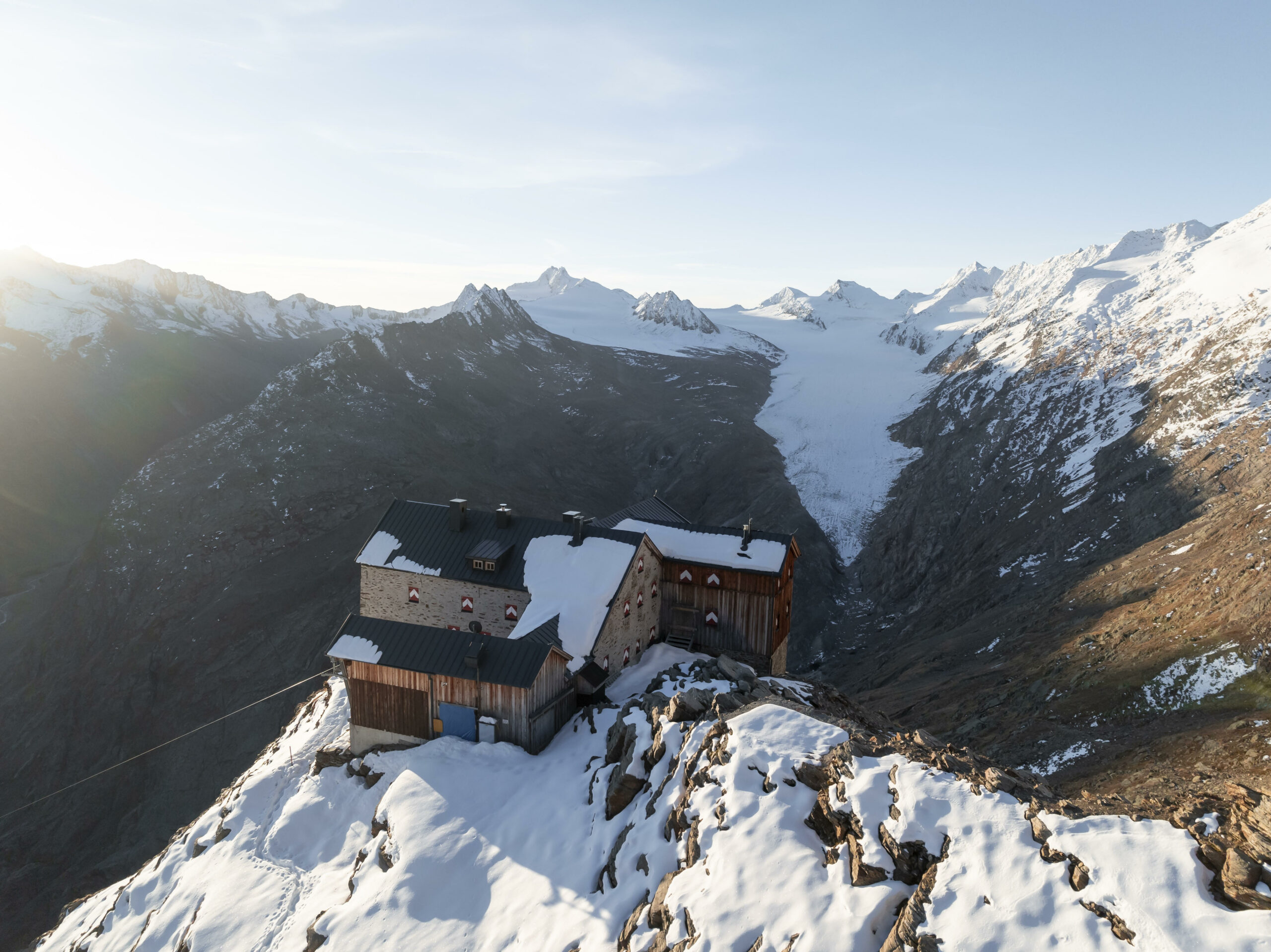 Das Ramolhaus in den Ötztaler Alpen