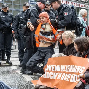Aktivisten auf der Straße