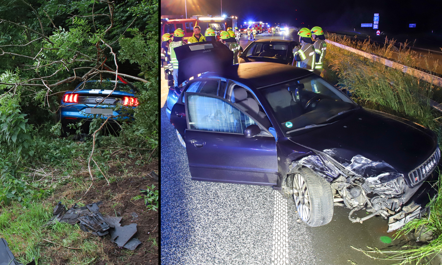 Auf der A23 kam es bei Tornesch und bei Heide zu zwei schweren Unfällen.