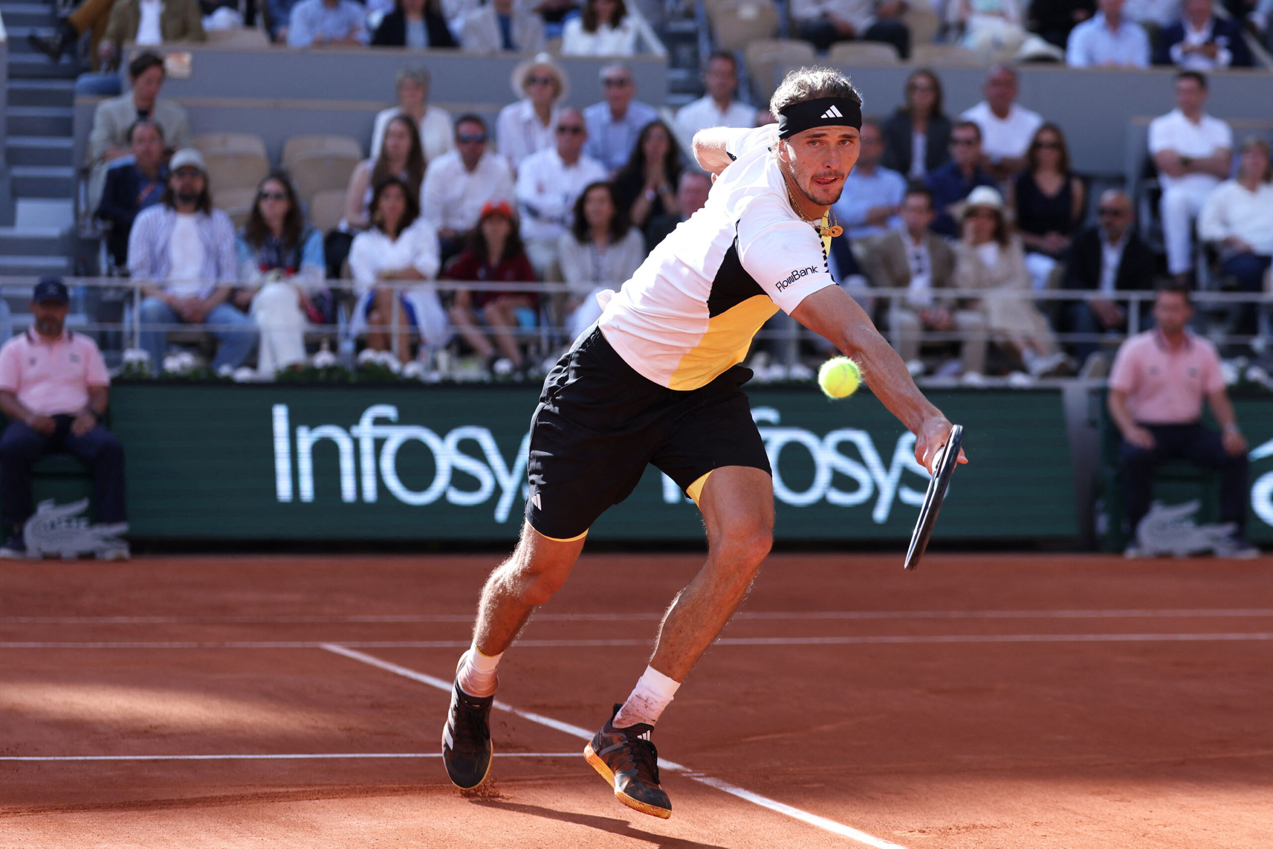 Alexander Zverev bei einer Rückhand