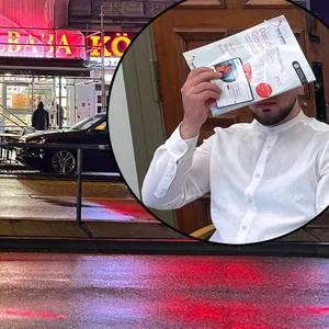 Der Tatort auf der Reeperbahn: Der Dönerimbiss „Antep Gülbaba Köz“. Der Angeklagte Ardit B. (30) sitzt am Donnerstag im Gerichtsaal.