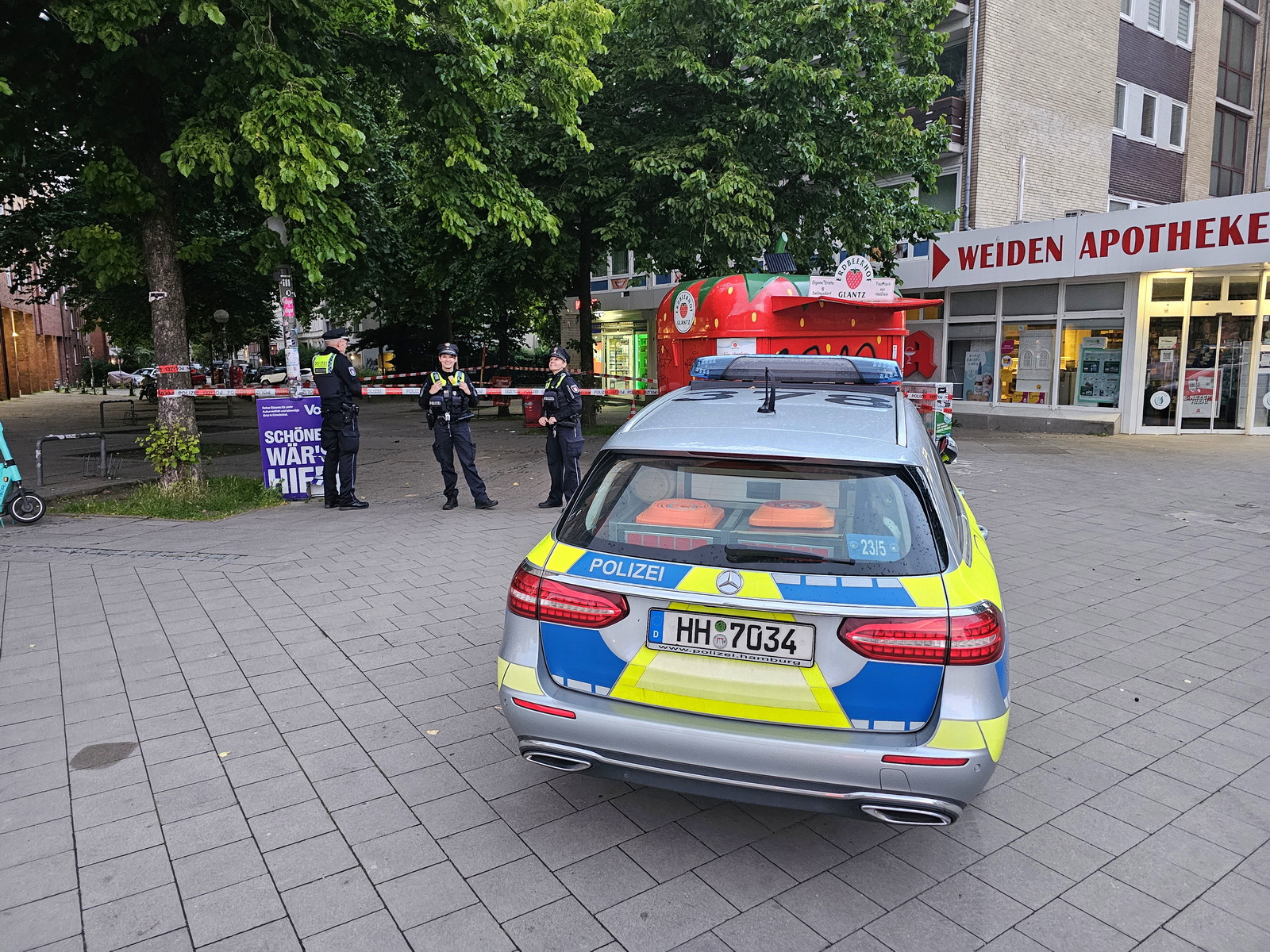 Der Tatort in Eimsbüttel: Hier wurde ein Mann mit angegriffen und verletzt.