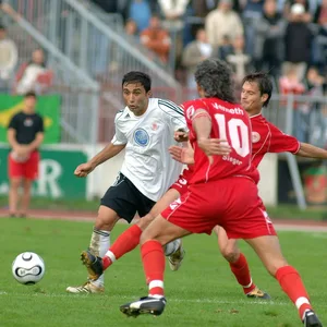 Peter Nemeth und Alexander Blessin im Trikot der Sportfreunde Siegen