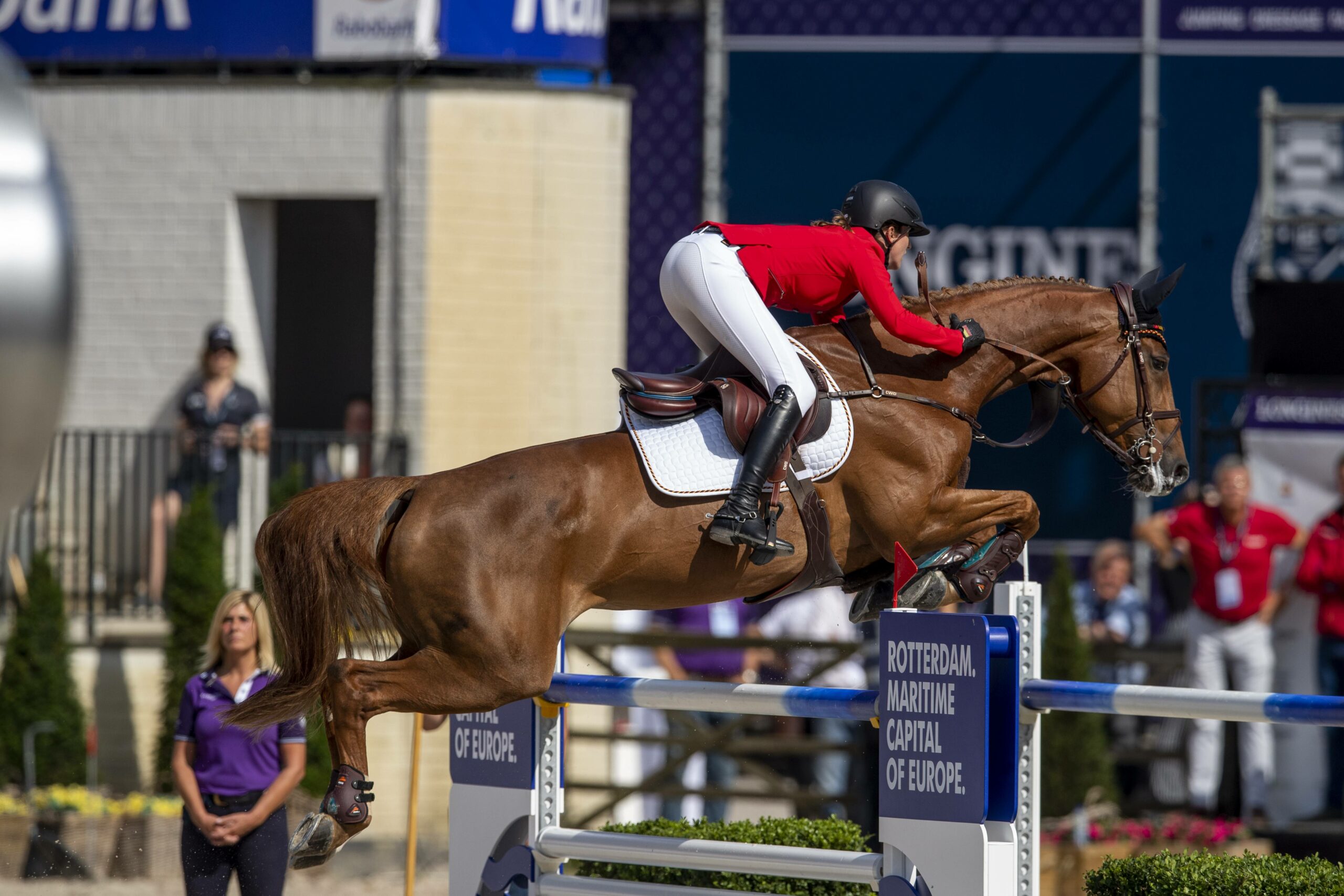 Simone Blum auf Alice bei der EM in Rotterdam