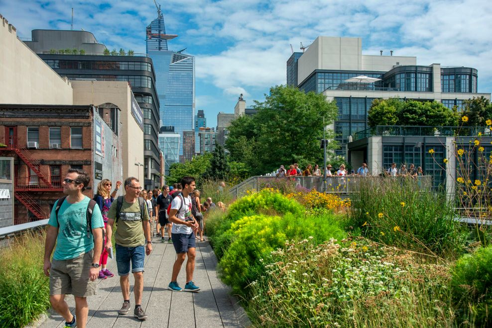 Von 2006 bis 2019 wurde die Gütertrasse in New York zum Park umgebaut.