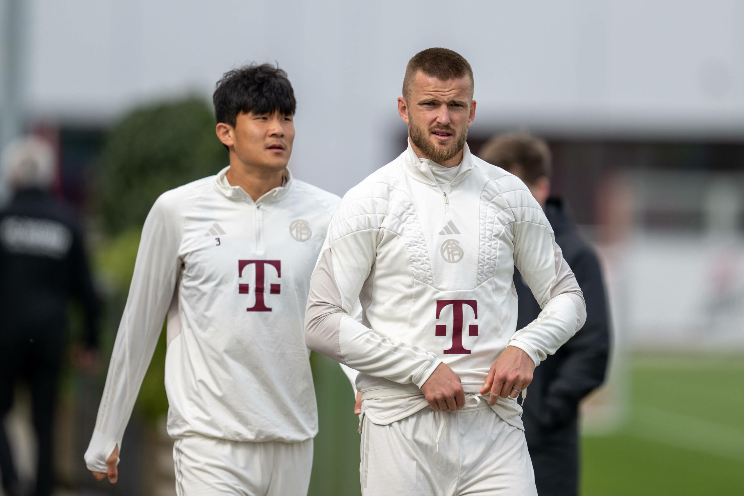 Minjae Kim und Eric Dier zusammen beim Training