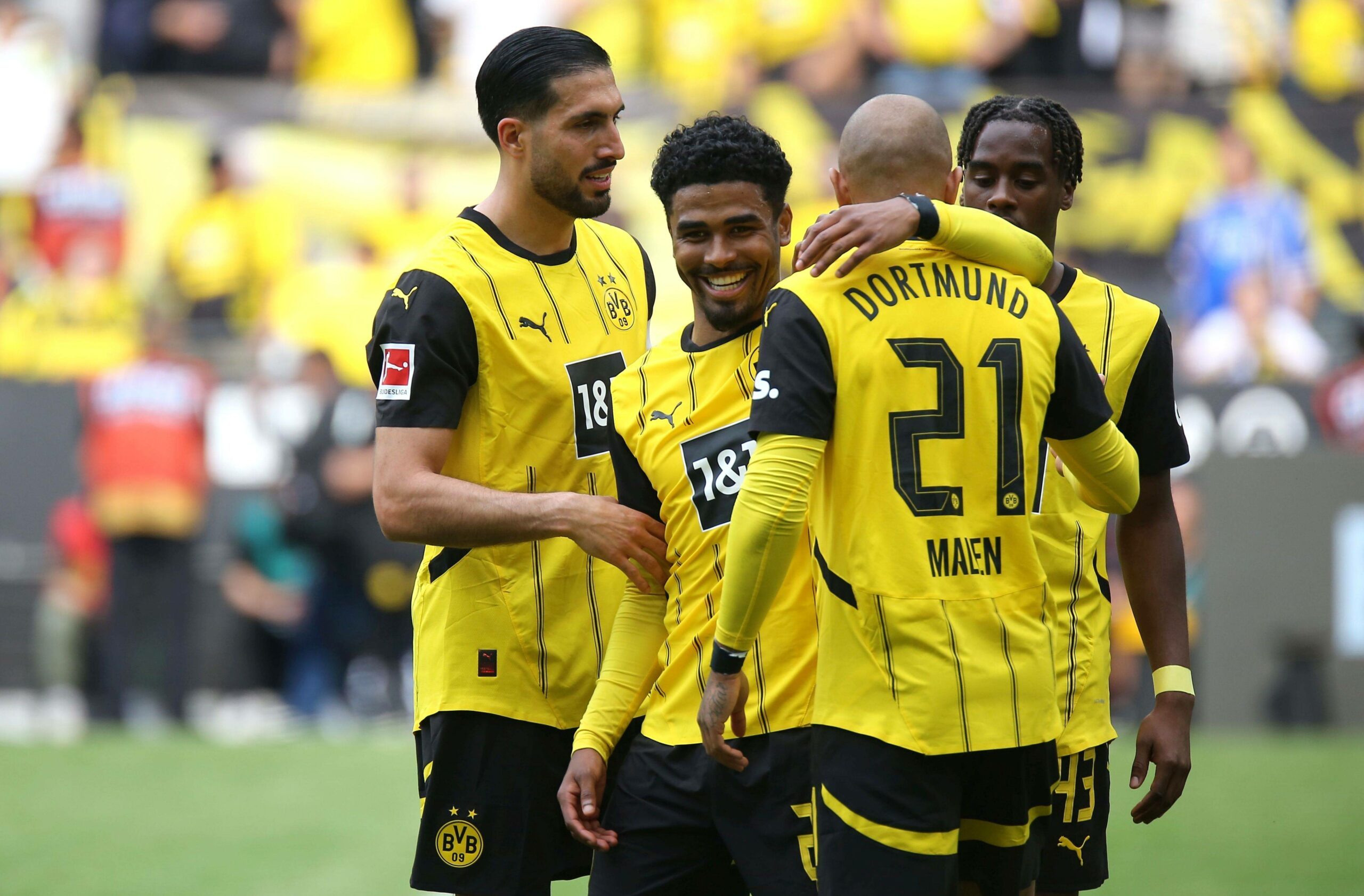 Can, Maatsen, Malen und Byone-Gittens feiern BVB-Tor