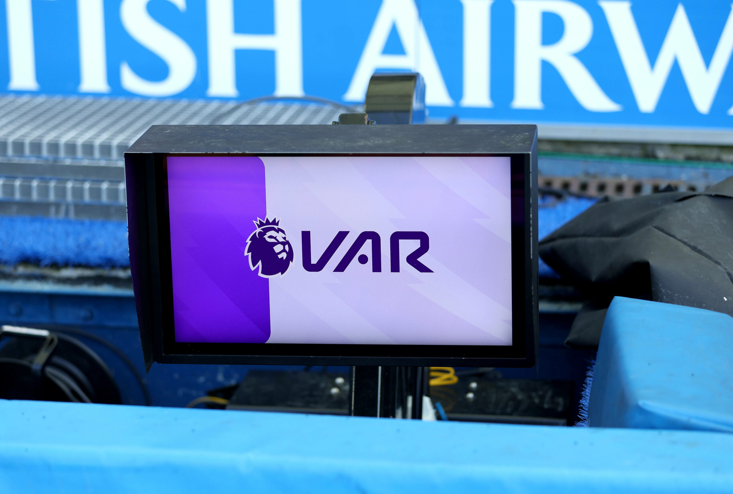 VAR-Bildschirm in der Premier-League