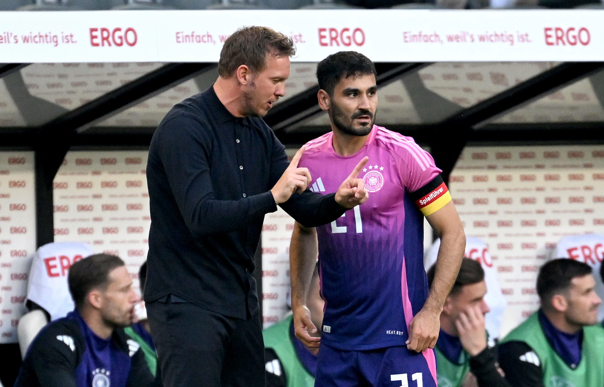 Julian Nagelsmann und Ilkay Gündogan beim DFB