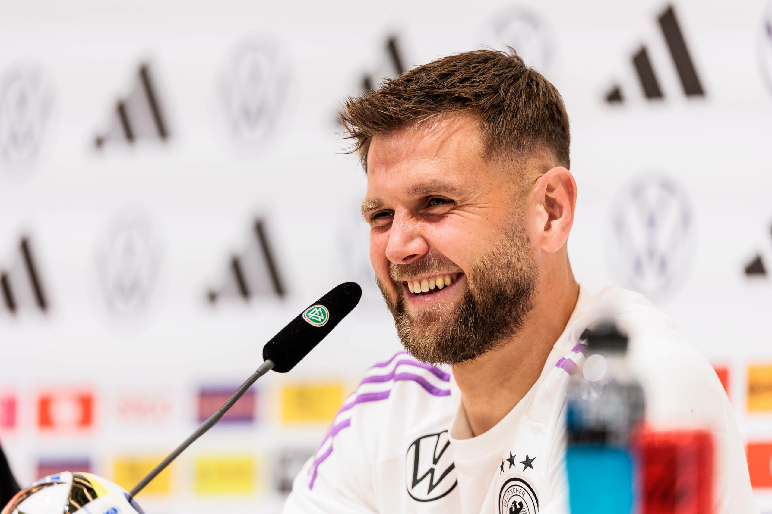Niclas Füllkrug auf der DFB-Pressekonferenz