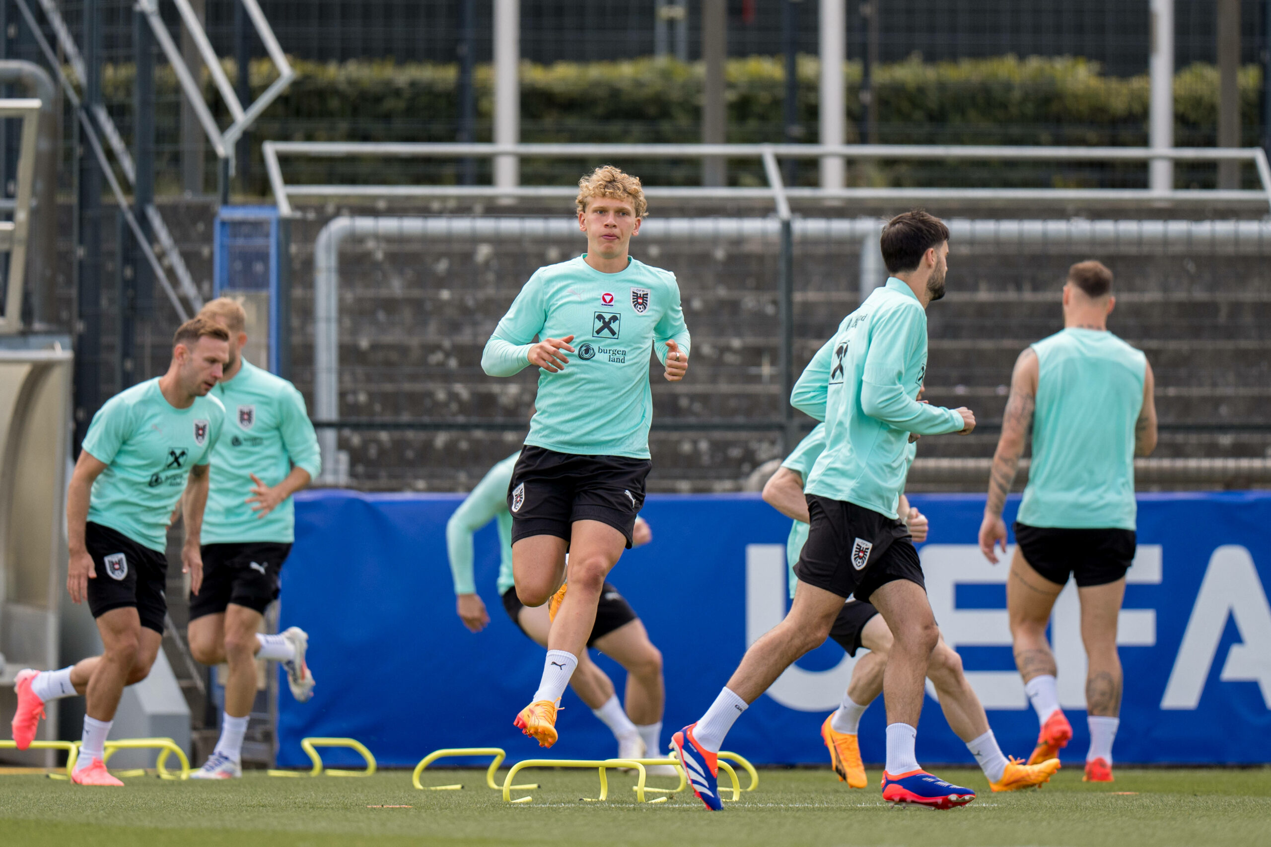 Leopold Querfeld beim Training der österreichischen Nationalmannschaft