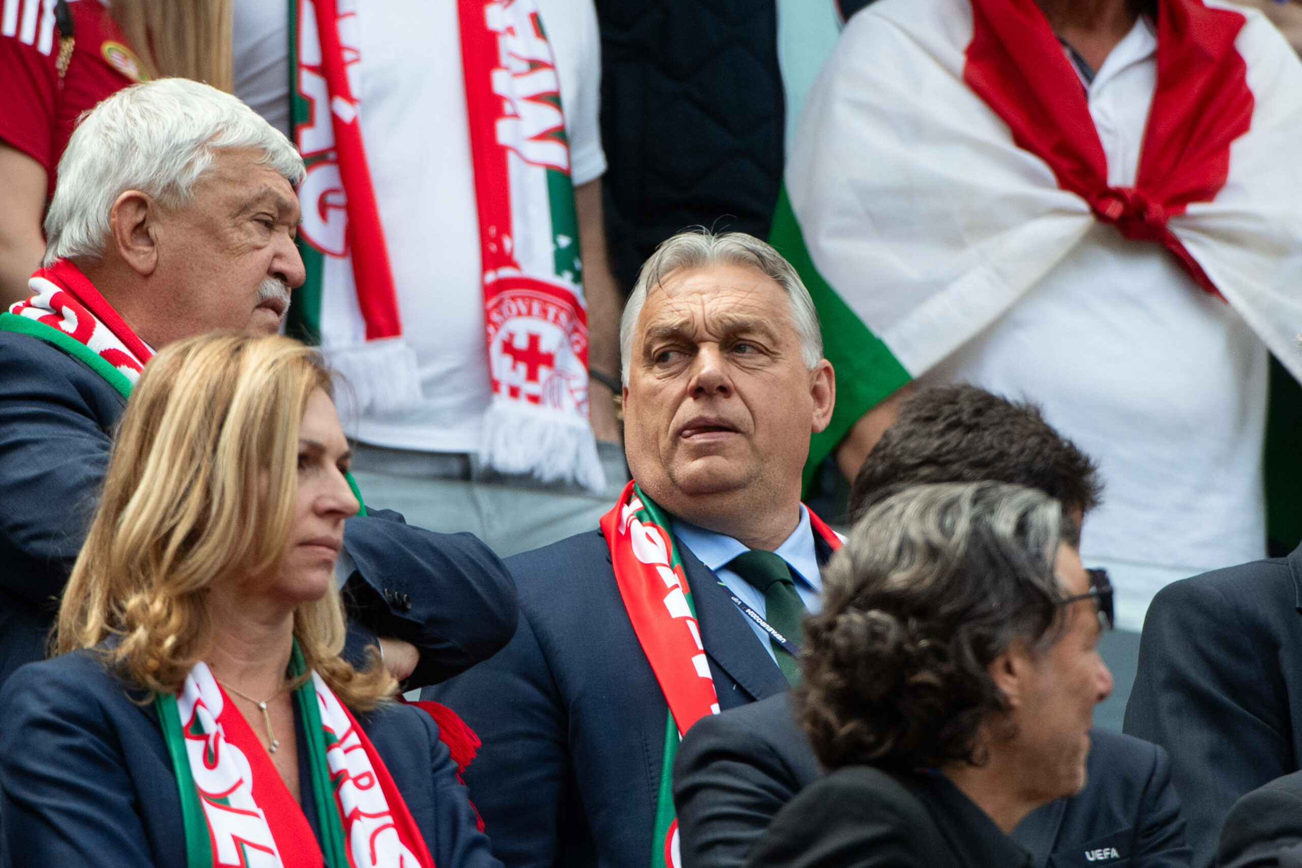 Ungarns Regierungschef Viktor Orban im Stadion