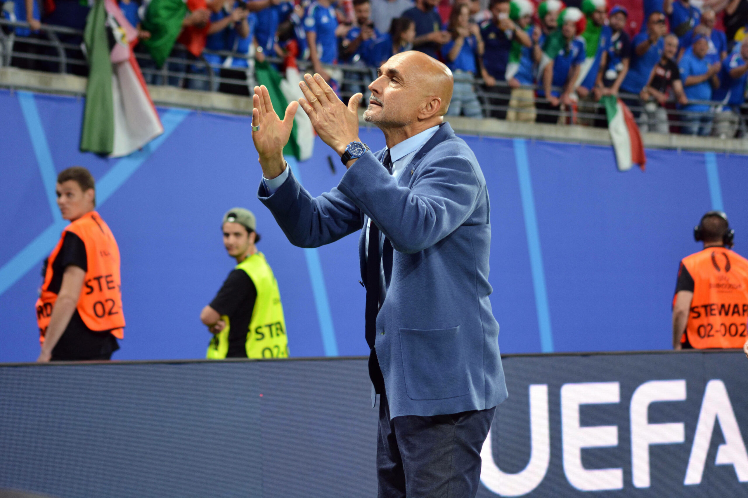Luciano Spalletti nach Abpfiff des Spiels Italien:Kroatien