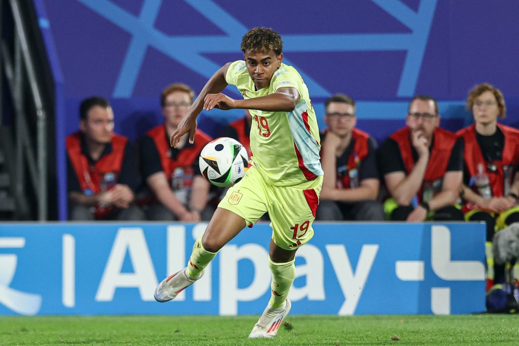 Lamine Yamal im Spiel gegen Albanien