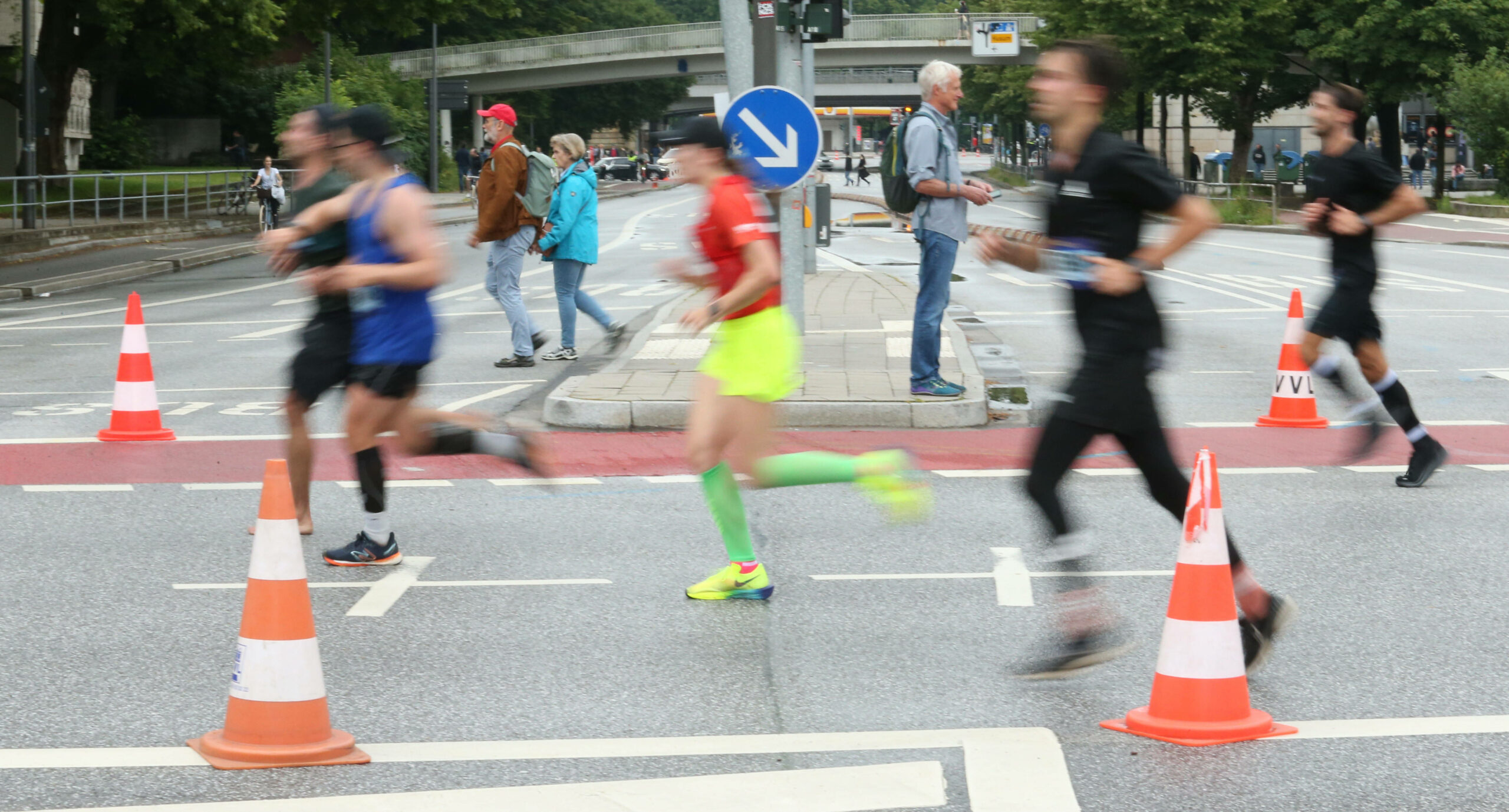 Rund 11.000 Läufer gingen beim Halbmarathon am Sonntag an den Start.