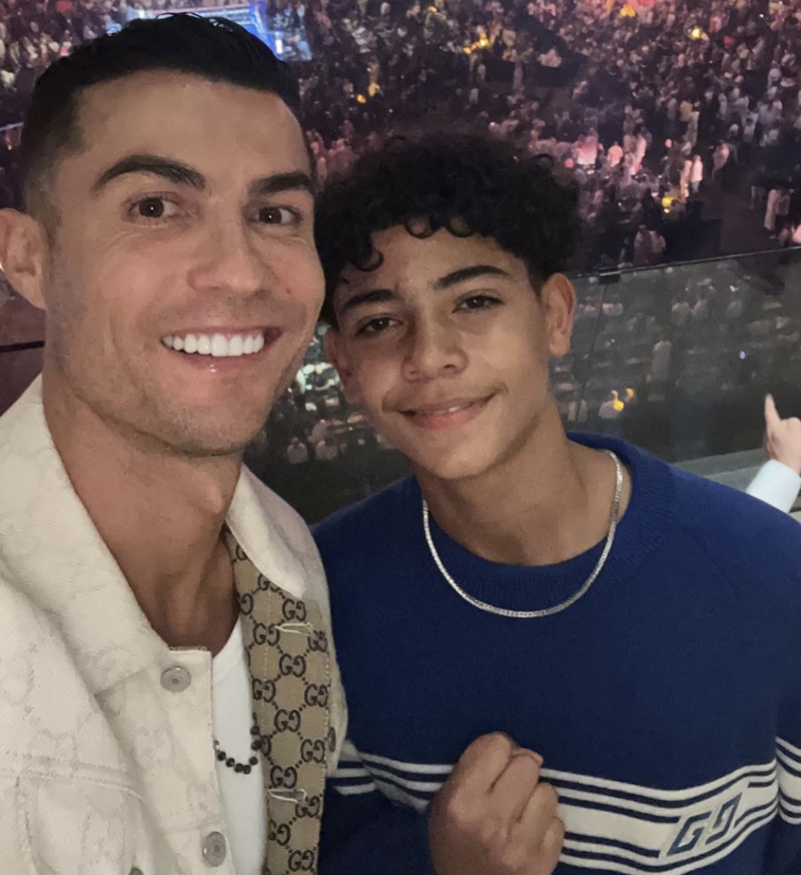 Cristiano Ronaldo gratulierte seinem gleichnamigen Sohn mit diesem Foto zum 14. Geburtstag auf Instragram.