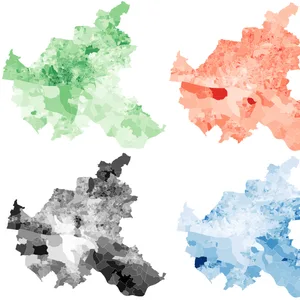 Auf den interaktiven Karten lässt sich leicht einsehen, welche Partei in welchem Stadtteil besonders stark ist.