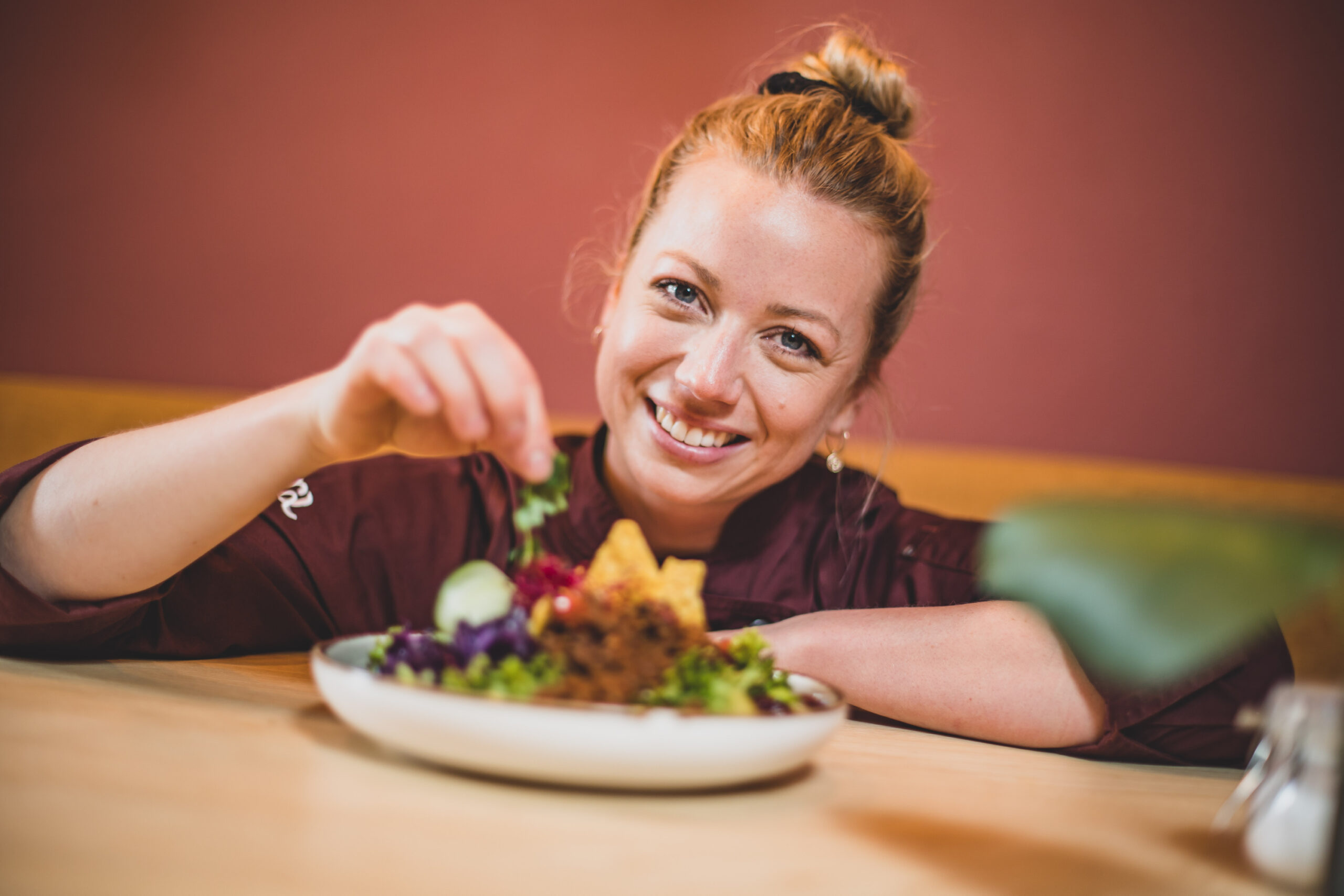 Köchin Zora Klipp ist die Inhaberin des vegetarischen Restaurants „Blattgold“.